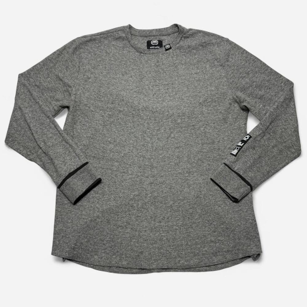 Ecko Unltd Gray Long Sleeve Shirt XL Streetwear Casual Classic